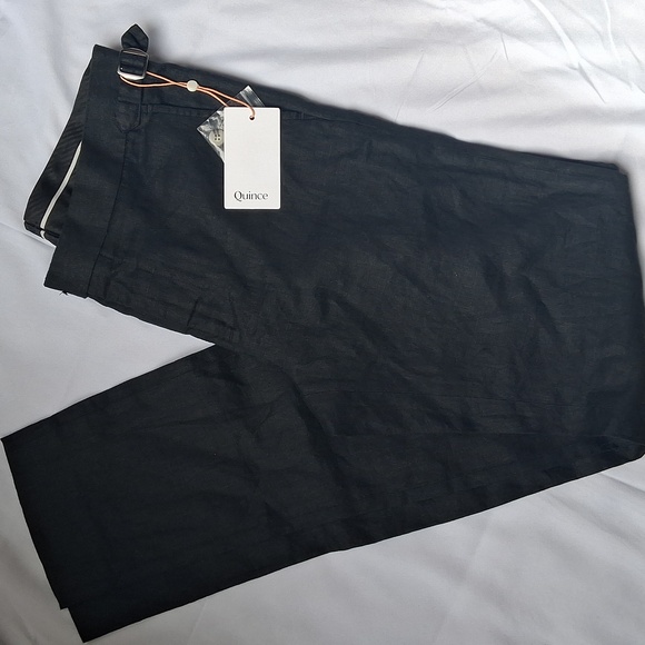Quince Other - Quince 100% Linen Black Dress Pants 30×34